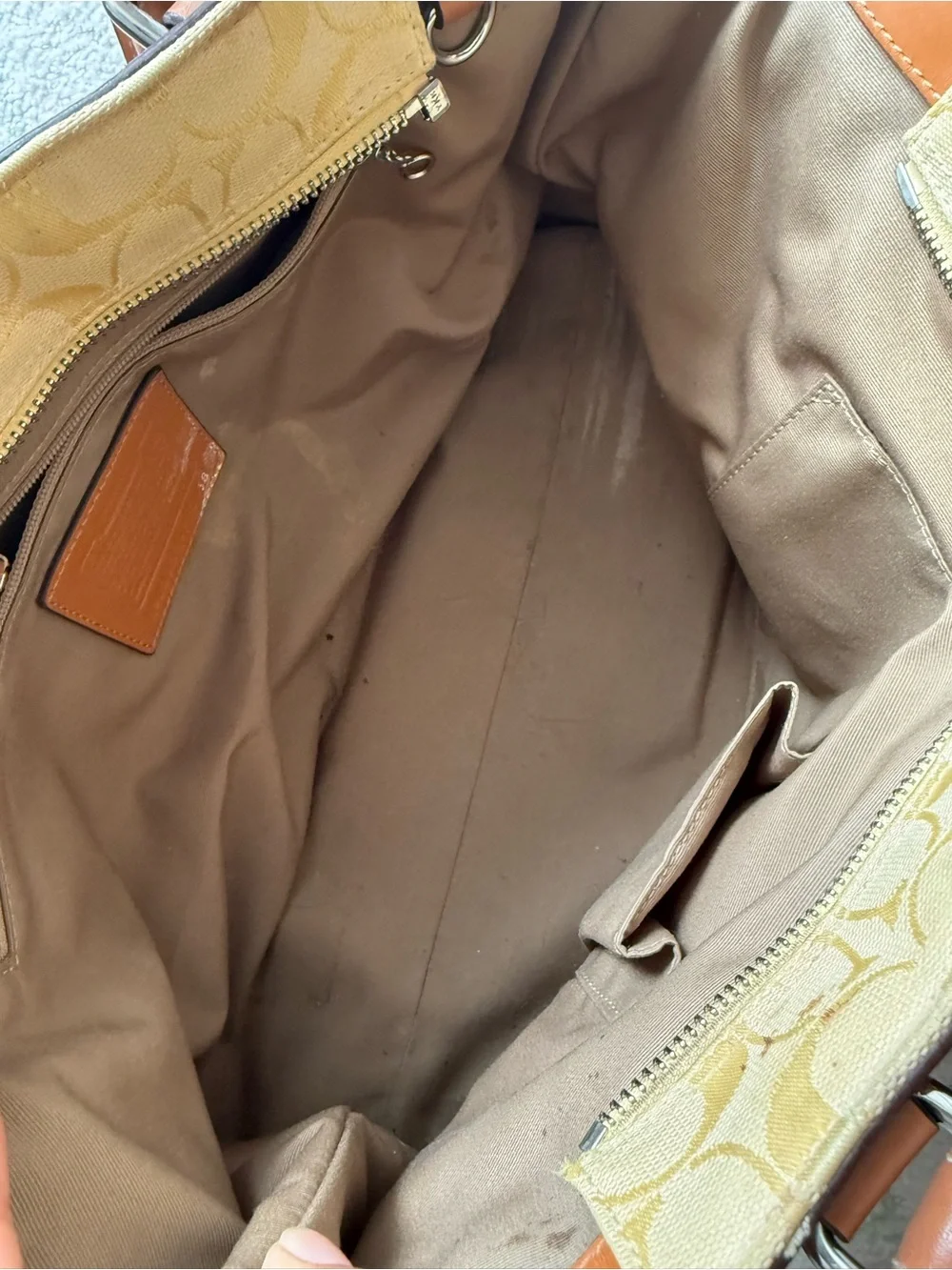COACH Hamilton yellow tote bag